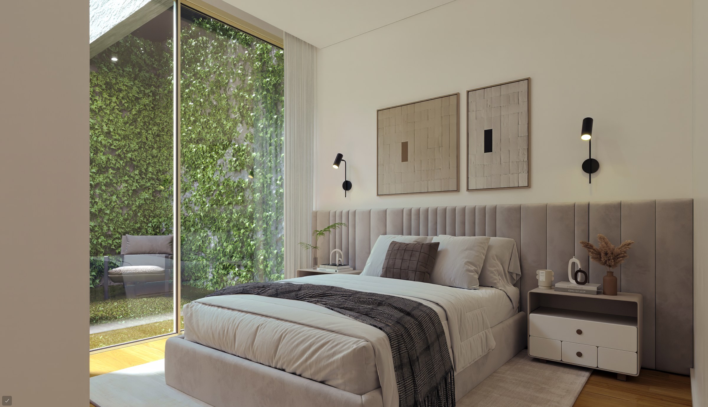Garden apartment - Bedroom